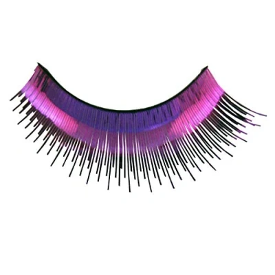 Abbildung von Eulenspiegel 000151 Künstliche Wimpern, Pink metallic, 1 ml Spezial Wimpernkleber, Anleitung, für Karneval, Mottoparty
