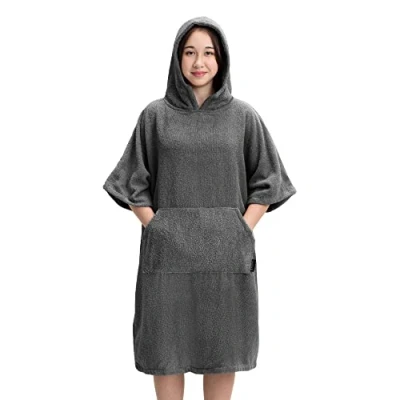 Abbildung von HOMELEVEL Kinder Badeponcho aus 100% Baumwolle Poncho Handtuch für Strand Schwimmbad Surfponcho mit Kapuze Bademantel Jungen und Mädchen