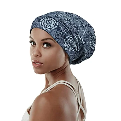 Abbildung von FocusCare Elastische Slap Kopfbedeckung für langes, krauses Haar Sleep Slouchy Beanie