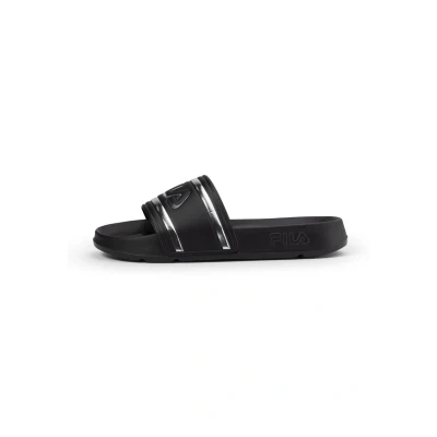 Abbildung von FILA Damen Morro Bay Logo Slipper wmn Slide Sandal, Black Silver, 38 EU
