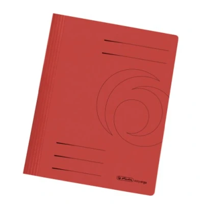 Abbildung von Herlitz 11034295 Schnellhefter A4 Karton gefaltet rot intensiv 10er Packung