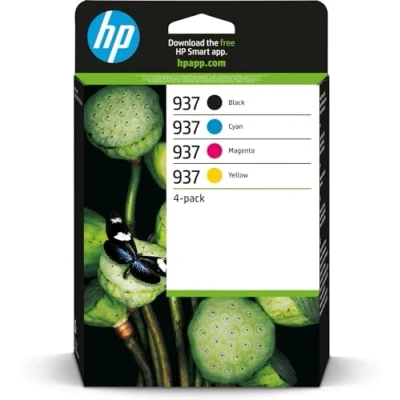 Abbildung von HP 937 4er Pack Schwarz, Gelb, Cyan, Magenta original