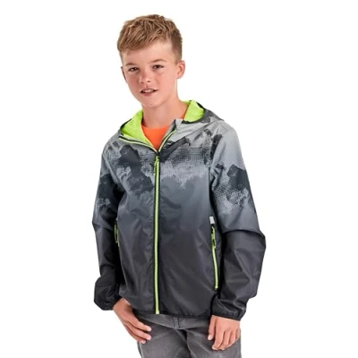 Abbildung von Killtec Jungen Lyse BYS JCKT B Funktionsjacke/Regenjacke mit Kapuze, packbar, schwarz, 128