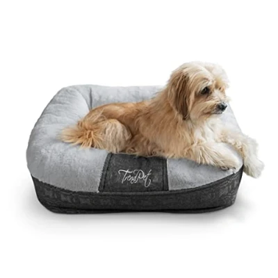 Abbildung von TrendPet Tierbett Hundebett &quot;LunaLounge&quot; Grau, 100% Polyester, in3 Größen erhältlich