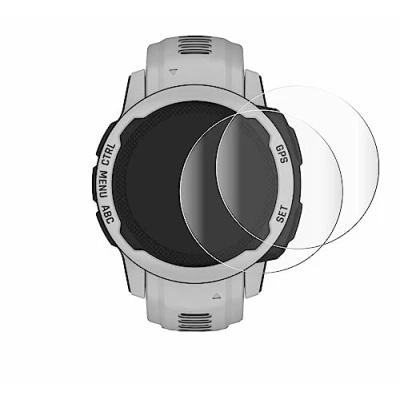 Abbildung von BROTECT 2 Stück Full Cover Schutzfolie für Garmin Instinct 2S Solar (40 mm) Screen Displayschutz Folie [3D Curved, Kristall Klar]