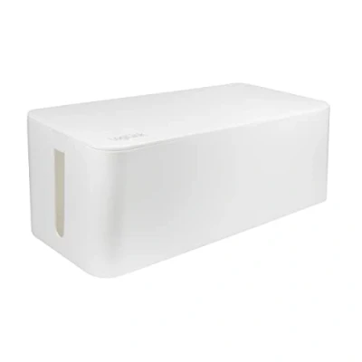 Abbildung von LogiLink Kabelführung, Kabelbox groß, weiß, 407 x 157 133,5mm
