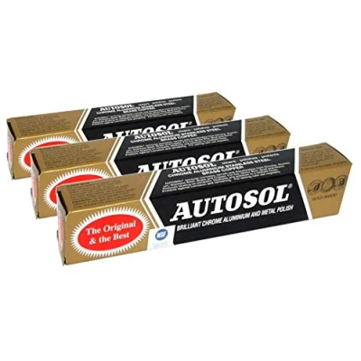 Abbildung von Autosol 3er Packung Metall Politur (75ml x3) für Chrom Alu Edelstahl Messing Kupfer Usw