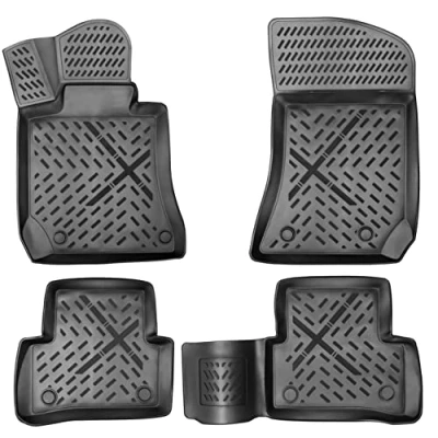Abbildung von ELMASLINE Auto Fußmatten Gummi (4 St), für MERCEDES BENZ E KLASSE (2009 2016) W212/T212 3D Gummimatten mit extra hohem Rand mehr Schutz Passend Baujahre: , 2009 2016