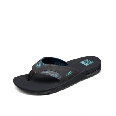 Abbildung von REEF Fanning Herren Sandale mit Flaschenöffner, Flip Flop, Fußgewölbeunterstützung, strapazierfähige Außensohle, wasserfreundlich, 14