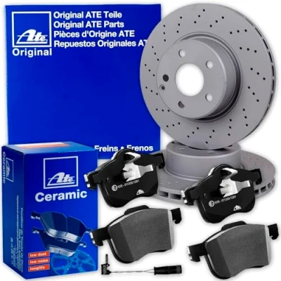 Abbildung von ATE Bremsscheiben 320mm + CERAMIC Beläge vorne für W176 W246 C117 X156