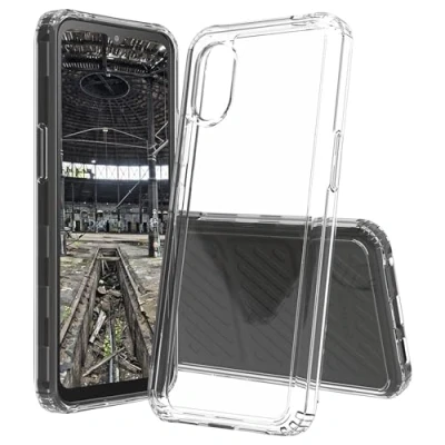Abbildung von JT Berlin Pankow Clear Schutzhülle Samsung Galaxy XCover 7 Hülle transparent (Stoßabsorbierender TPU Rahmen, Kratzfeste Rückseite aus Acrylglas, Anti Fingerabdruck)