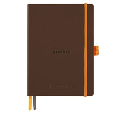 Abbildung von Rhodia 117813C Notizbuch Goalbook DIN A5 mit Softcover 120 Blatt weiß, dot/punktkariert, 90 g, Bronze, 1 Stück