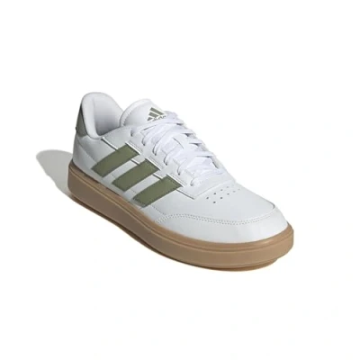 Abbildung von adidas Herren Courtblock Shoes Schuhe, Cloud White/Tent Green/Olive strata, 40 2/3 EU