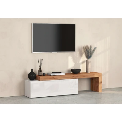 Abbildung von INOSIGN Lowboard Chronos TV Board, T Schrank (1 St., Breite verstellbar von 180 bis 290 cm), 240 cm Board,Lowboard,1 Klappe und ein L Förmiger Aufsatz
