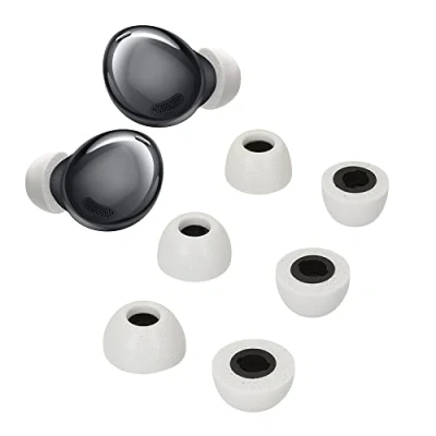 Abbildung von kwmobile 6X Ersatz In Ear Kopfhörer kompatibel mit Samsung Galaxy Buds Pro 3 Größen Polster Ohrstöpsel Ohrhörer Grau
