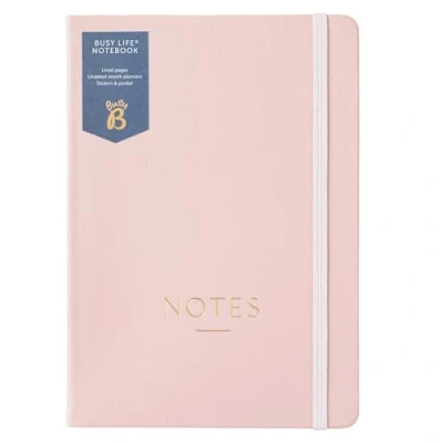 Abbildung von Busy B Life Notizbuch Pink Kunstleder A5 mit Stickern und Monatsplaner
