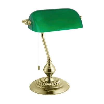 Abbildung von Eglo 90967 Büroleuchte BANKER messing, E27 max. 1X40W