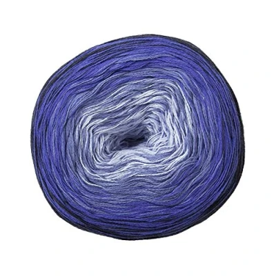 Abbildung von Woolly Hugs Bobbel Cotton, Blau (Farbe 24 Mare), 200 g, Ca 800 m