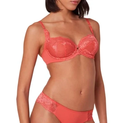 Abbildung von Triumph Damen Wild Peony Florale W Bikini top, Deep Blush, 90D