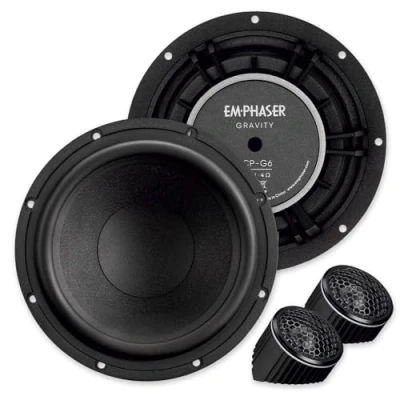 Abbildung von EMPHASER ECP G6 Klangstarkes 16,5 cm / 6,5 Auto Lautsprecher Set, Komponenten System für PKWs und Reisemobile, Sound zum Einbau in Armaturenbrett, Türen, Heck, 100 Watt RMS