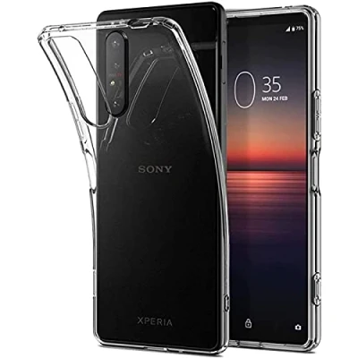 Abbildung von Verco Handyhülle für Sony Xperia 5 III Case, Handy Cover Hülle Transparent Dünn Klar Silikon, durchsichtig