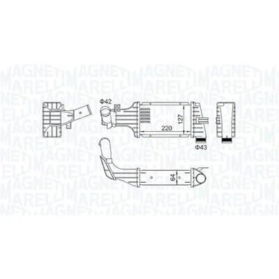 Abbildung von MAGNETI MARELLI 351319204190 Ladeluftkühler