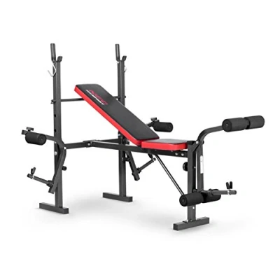 Abbildung von Trainingsbank Kraftstation Hantelbank Ftinessgerät Hantelablage NeoSport NS 201