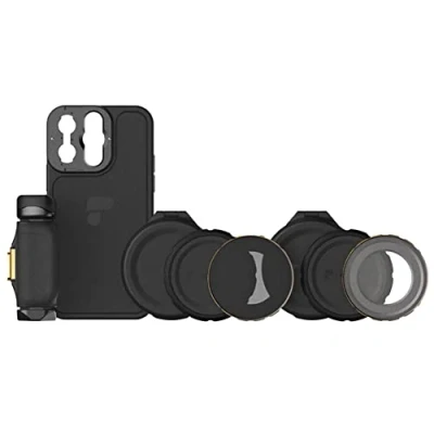 Abbildung von PolarPro LiteChaser iPhone 13 PRO Max Filmmaking Kit Tasche Filter Griff MagSafe kompatibel Handy Fotografie/Videografie Stromlinienförmig