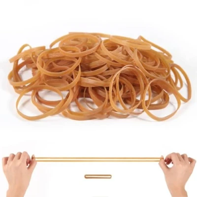 Abbildung von Gummibänder Gummiringe breit 100 Stücke Gummiband 100mm*5mm Haushaltsgummi Gummi Essentials für Zuhause Büro Schule gummis