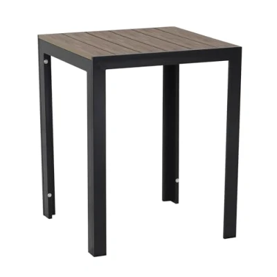 Abbildung von Gardissimo Gartentisch Alma Anthrazit, Nonwood Aluminium 60 x cm, Holz Look
