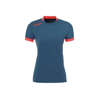 Abbildung von Kempa Player Tshirt print, Damen, Größe: XL, Ice grau fluo rot