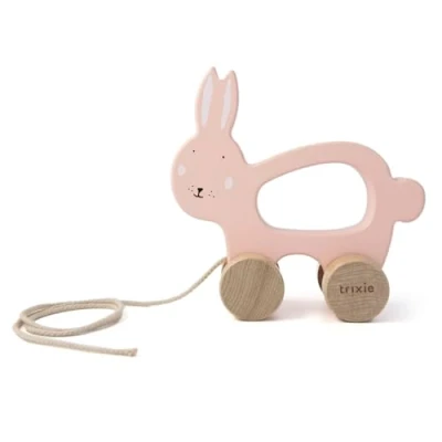 Abbildung von Trixie PULL Along MRS Rabbit Schaukelpferd für Kinder, Größe: One Size, Multicoloured