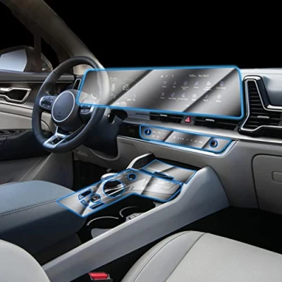 Abbildung von SYUFRE Auto Mittelkonsole GPS Navigation Transparentes TPU Schutzfolie Anti Kratz Reparatur Innenrefit Zubehör,Für Kia Sportage NQ5 2022 2023