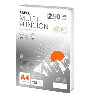 Abbildung von Ofituria Kopierpapier, DIN A4, 250 g/m2, 400 Blatt, Mehrzweckpapier für Laser und Tintenstrahldrucker, Kopierer, Bürobedarf, Schulbedarf, Packung zu g