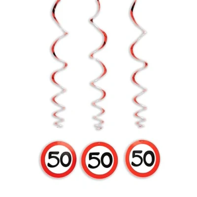 Abbildung von Geburtstagsdeko Party Spiralen 50 Geburtstag Deko Frau Mann 50. Tischdeko Tiwoca