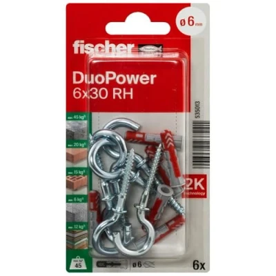Abbildung von Fischer 535013 Duopower Blister 6 x 30 Rh K