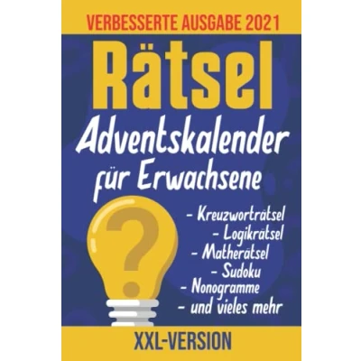 Abbildung von Rätsel Adventskalender für Erwachsene XXL Version: Sudoku, Rätselaufgaben, Labyrinthe, Logikaufgaben und vieles mehr Jeden Tag neue Aufgaben
