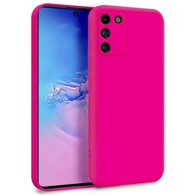 Abbildung von MyGadget Hülle für Samsung Galaxy S10 Lite Zweilagige Handyhülle mit Kameraschutz Cover Innenfutter &amp; Silikon außen Magenta Rot