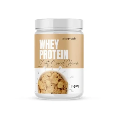 Abbildung von Whey Protein Zimt Cereal 500g Produziert in Deutschland aus regionaler Milch BetterProtein® Eiweißpulver zum Muskelaufbau und Abnehmen Dose