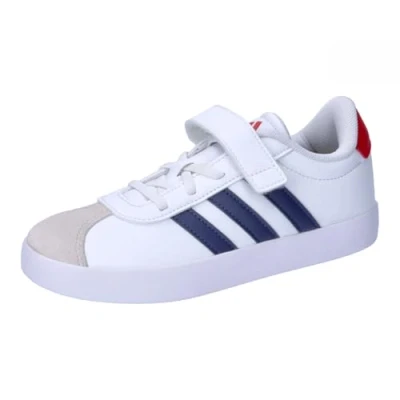 Abbildung von adidas VL Court 3.0 Hook and Loop Shoes Kids Schuhe, Footwear White/DARKBLUE/BETSCA, 28 EU