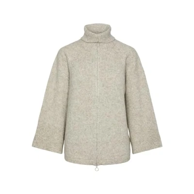 Abbildung von Pieces JADE Strickjacke, Damen, Größe: Medium, White pepper