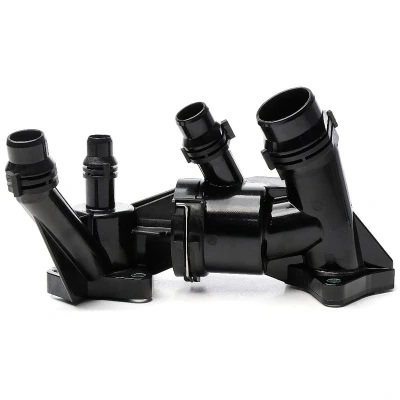 Abbildung von METZGER 4006510 Kühlwasserthermostat 88C mit Dichtung Kunststoff Gehäuse Motorblock, links BMW: 5 Touring, X3