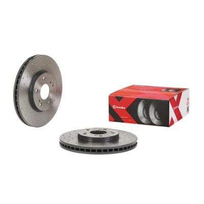 Abbildung von BREMBO 09.8840.1X Bremsscheibe 300 28 5 gelocht/innenbel. beschichtet mit Schrauben HONDA: Accord 7 Limousine, Shuttle, Pilot