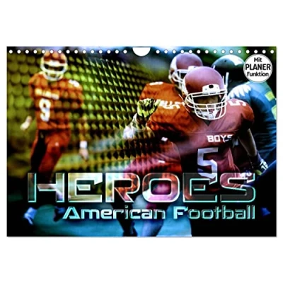 Abbildung von HEROES American Football (Wandkalender 2025 DIN A4 quer), CALVENDO Monatskalender