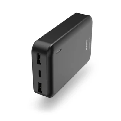 Abbildung von Hama Powerbank 10000mAh, 1x USB C, 2x A, Anthrazit, akkuschonend Laden 10000 mAh