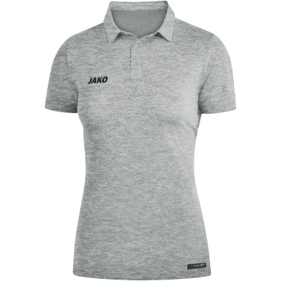Abbildung von JAKO Damen Polos Polo Premium Basics, grau meliert, 42, 6329