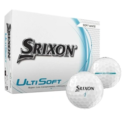 Abbildung von Srixon UltiSoft 5 Ultra weicher Golfball Geringe Kompression für EIN unübertroffenes Gefühl Maximale Reichweite &amp; verbesserter Kontroll FastLayer Kern Fortschrittliche Aerodynamik
