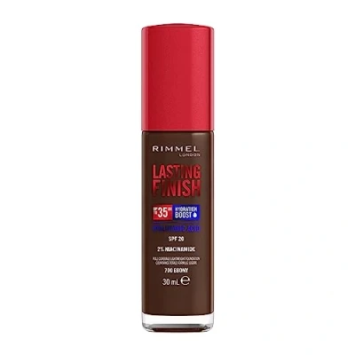 Abbildung von Rimmel Lasting Finish 35Hr Foundation 30ml (Various Shades) 700 Ebony