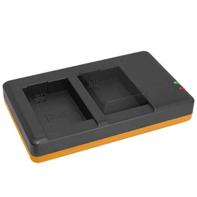 Abbildung von Dual Ladegerät (Netz, USB) für Sony NP FW50 / RX10 II, III, IV/Alpha 5100, 6000, 6300, 6500 DSLR , NEX SLT ILCE... s. Liste inkl. 2A Netzteil (2 Akkus gleichzeitig ladbar)