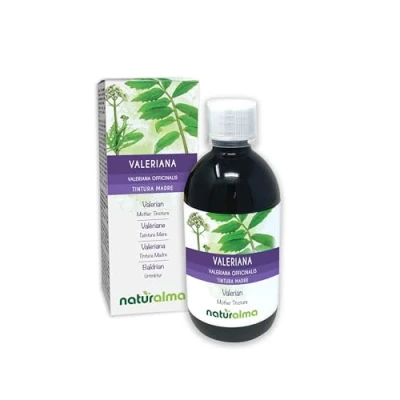 Abbildung von Baldrian (Valeriana officinalis) Wurzeln Alkoholfreier Urtinktur Naturalma Flüssig Extrakt Tropfen 500 ml Nahrungsergänzungsmittel Veganer